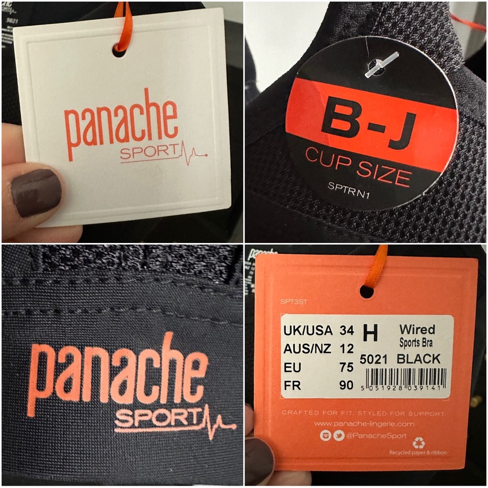 NWT! Panache Wired Sports Bra (UK/USA 34H) - Picture 11 of 14